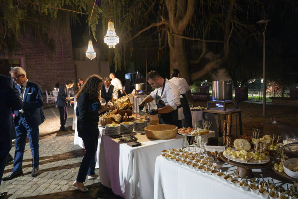 Il buffet della serata inaugurale a Celleno